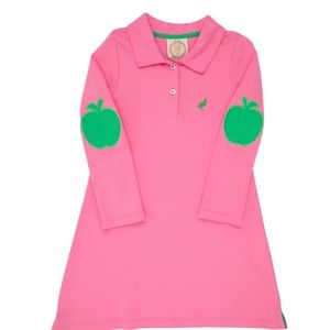 The Beaufort Bonnet Company Pink Long Sleeve Pima Cotton Polo Dress